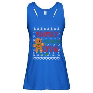 Pharmacy Tech Christmas Gift Pharmacy Crew Gingerbread Funny Gift Ladies Essential Flowy Tank