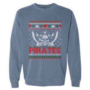 Pirates Themed Christmas Ugly Xmas Meaningful Gift Garment-Dyed Sweatshirt