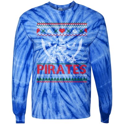 Pirates Themed Christmas Ugly Xmas Meaningful Gift Tie-Dye Long Sleeve Shirt