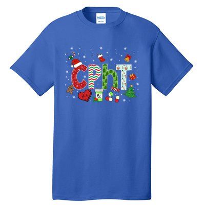 Pharmacy Technician Christmas Gift Cpht Xmas Pajama Meaningful Gift Tall T-Shirt