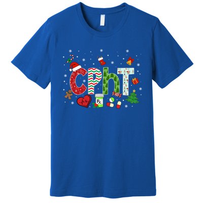 Pharmacy Technician Christmas Gift Cpht Xmas Pajama Meaningful Gift Premium T-Shirt