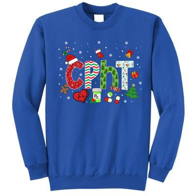 Pharmacy Technician Christmas Gift Cpht Xmas Pajama Meaningful Gift Tall Sweatshirt