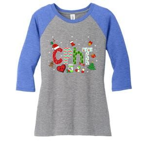 Pharmacy Technician Christmas Gift Cpht Xmas Pajama Meaningful Gift Women's Tri-Blend 3/4-Sleeve Raglan Shirt