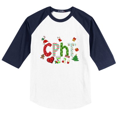 Pharmacy Technician Christmas Gift Cpht Xmas Pajama Meaningful Gift Baseball Sleeve Shirt