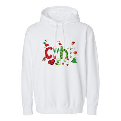 Pharmacy Technician Christmas Gift Cpht Xmas Pajama Meaningful Gift Garment-Dyed Fleece Hoodie