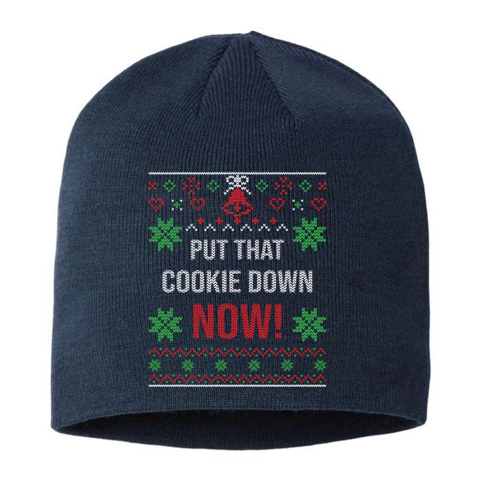 Put That Cookie Down Santa Claus Christmas Sustainable Beanie