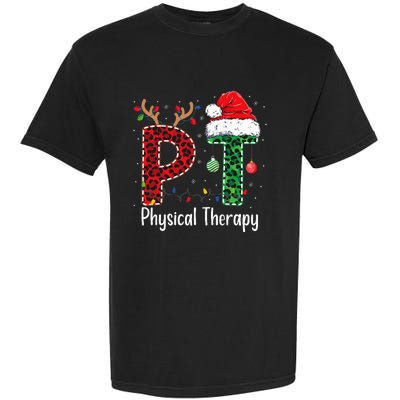 Physical Therapy Christmas santa hat xmas Garment-Dyed Heavyweight T-Shirt