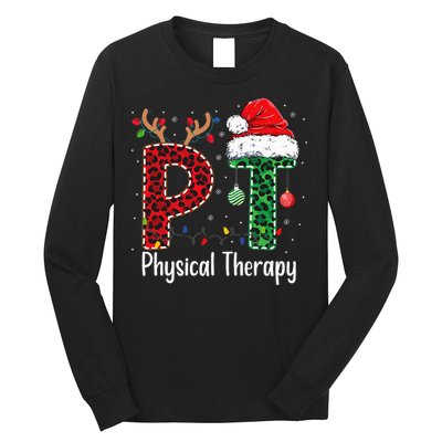 Physical Therapy Christmas santa hat xmas Long Sleeve Shirt