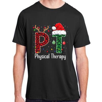 Physical Therapy Christmas santa hat xmas Adult ChromaSoft Performance T-Shirt