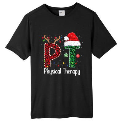 Physical Therapy Christmas santa hat xmas Tall Fusion ChromaSoft Performance T-Shirt