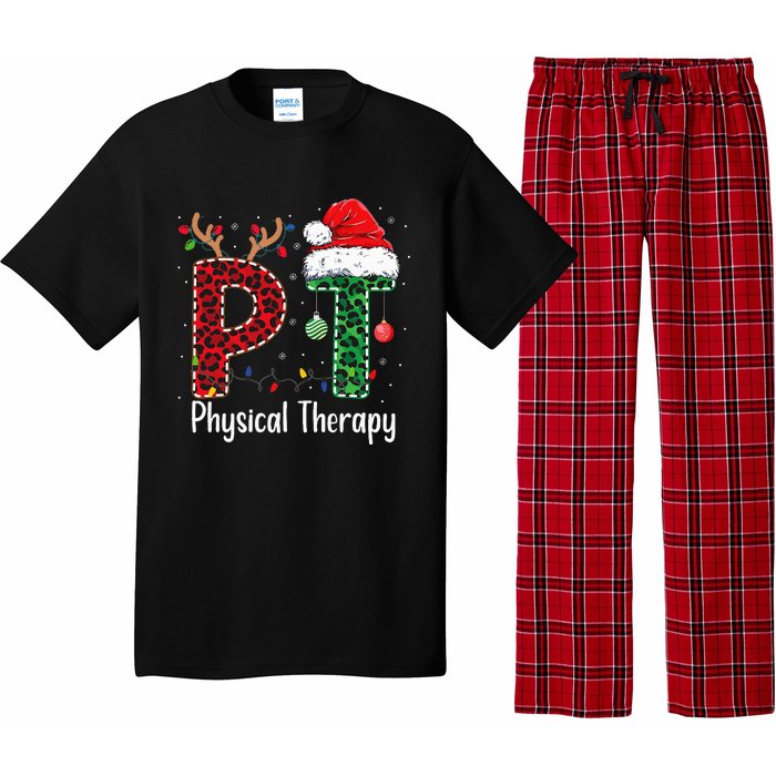 Physical Therapy Christmas santa hat xmas Pajama Set