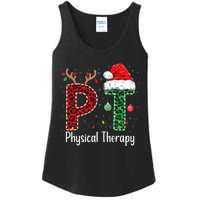 Physical Therapy Christmas santa hat xmas Ladies Essential Tank