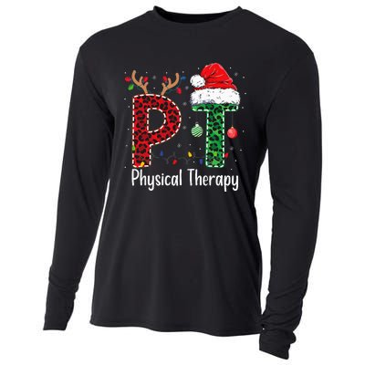 Physical Therapy Christmas santa hat xmas Cooling Performance Long Sleeve Crew