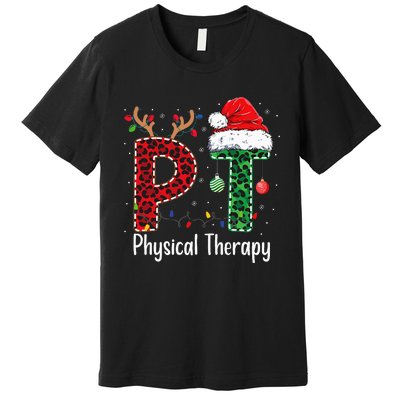 Physical Therapy Christmas santa hat xmas Premium T-Shirt