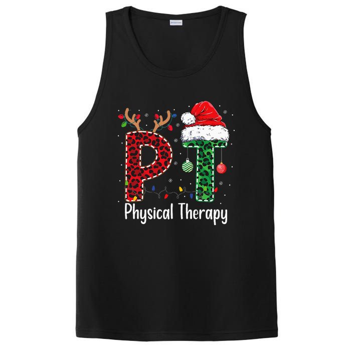 Physical Therapy Christmas santa hat xmas PosiCharge Competitor Tank