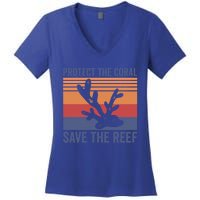 Protect The Coral Save The Reef Great Gift Women's V-Neck T-Shirt