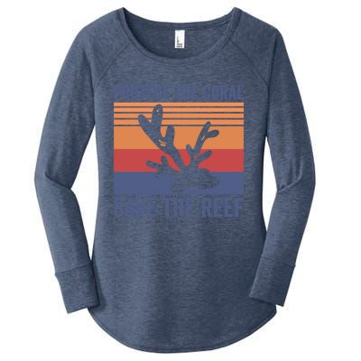 Protect The Coral Save The Reef Great Gift Women's Perfect Tri Tunic Long Sleeve Shirt