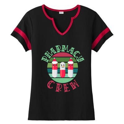 Pharmacy Technician Christmas Funny Gift Pharmacy Crew Pharmacist Gift Ladies Halftime Notch Neck Tee