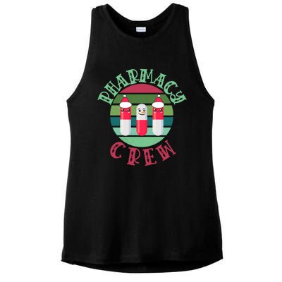 Pharmacy Technician Christmas Funny Gift Pharmacy Crew Pharmacist Gift Ladies PosiCharge Tri-Blend Wicking Tank