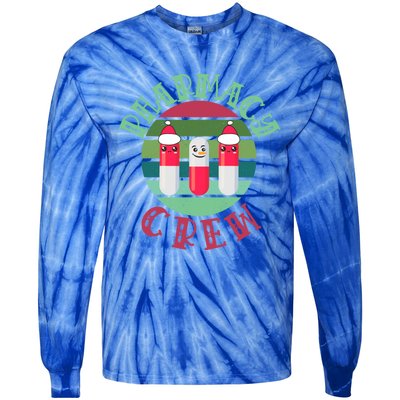 Pharmacy Technician Christmas Funny Gift Pharmacy Crew Pharmacist Gift Tie-Dye Long Sleeve Shirt