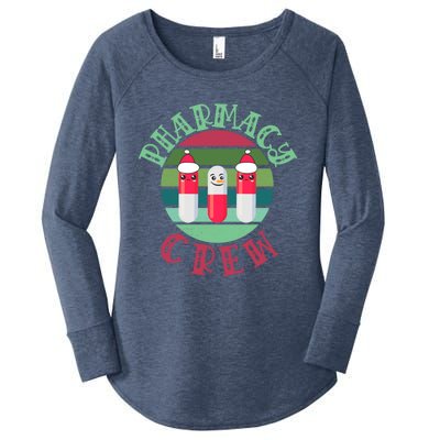 Pharmacy Technician Christmas Funny Gift Pharmacy Crew Pharmacist Gift Women's Perfect Tri Tunic Long Sleeve Shirt