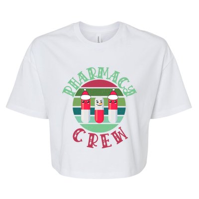 Pharmacy Technician Christmas Funny Gift Pharmacy Crew Pharmacist Gift Bella+Canvas Jersey Crop Tee