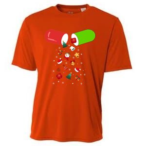 Pharmacy Tech Cpht Merry Christmas Pharmacist Xmas Holiday Gift Cooling Performance Crew T-Shirt