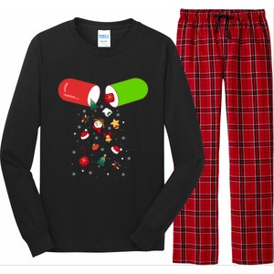 Pharmacy Tech Cpht Merry Christmas Pharmacist Xmas Holiday Gift Long Sleeve Pajama Set