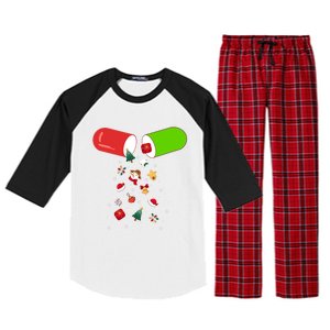 Pharmacy Tech Cpht Merry Christmas Pharmacist Xmas Holiday Gift Raglan Sleeve Pajama Set