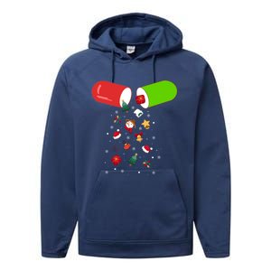 Pharmacy Tech Cpht Merry Christmas Pharmacist Xmas Holiday Gift Performance Fleece Hoodie