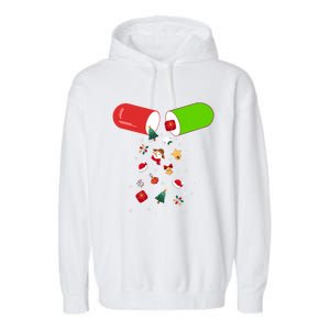 Pharmacy Tech Cpht Merry Christmas Pharmacist Xmas Holiday Gift Garment-Dyed Fleece Hoodie