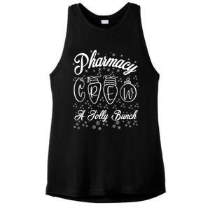 Pharmacy Technician Christmas Funny Gift Pharmacist Crew Jolly Gift Ladies PosiCharge Tri-Blend Wicking Tank