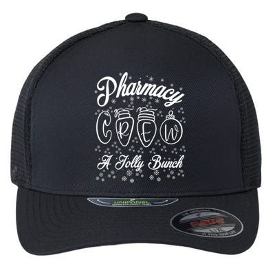 Pharmacy Technician Christmas Funny Gift Pharmacist Crew Jolly Gift Flexfit Unipanel Trucker Cap