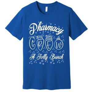 Pharmacy Technician Christmas Funny Gift Pharmacist Crew Jolly Gift Premium T-Shirt