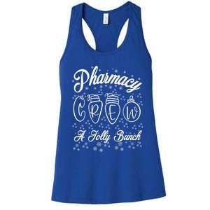 Pharmacy Technician Christmas Funny Gift Pharmacist Crew Jolly Gift Women's Racerback Tank