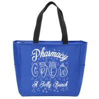 Pharmacy Technician Christmas Funny Gift Pharmacist Crew Jolly Gift Zip Tote Bag