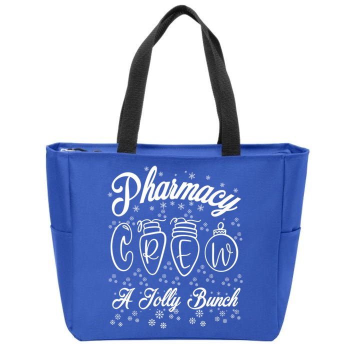 Pharmacy Technician Christmas Funny Gift Pharmacist Crew Jolly Gift Zip Tote Bag