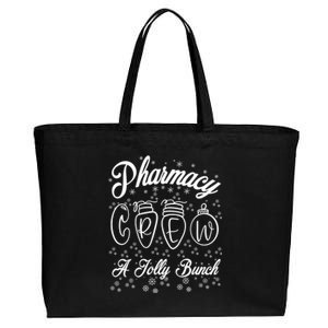 Pharmacy Technician Christmas Funny Gift Pharmacist Crew Jolly Gift Cotton Canvas Jumbo Tote