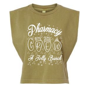 Pharmacy Technician Christmas Funny Gift Pharmacist Crew Jolly Gift Garment-Dyed Women's Muscle Tee