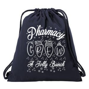 Pharmacy Technician Christmas Funny Gift Pharmacist Crew Jolly Gift Drawstring Bag