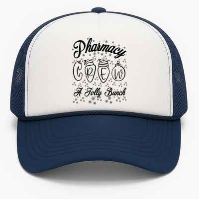 Pharmacy Technician Christmas Funny Gift Pharmacist Crew Jolly Gift Trucker Hat