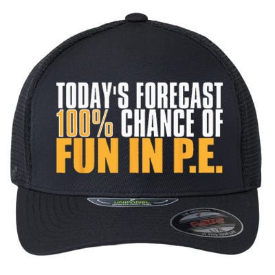 Pe Teacher Cool Educator School Physical Education Flexfit Unipanel Trucker Cap