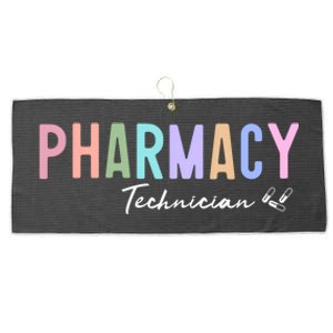 Pharmacy Technician Certified Pharm Tech Funny Gift Large Microfiber Waffle Golf Towel