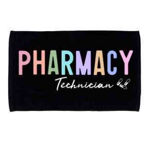 Pharmacy Technician Certified Pharm Tech Funny Gift Microfiber Hand Towel