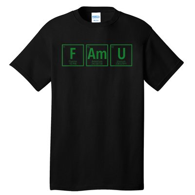 Periodic Table Chemistry With The FAMU Blerd Green Tall T-Shirt