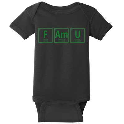 Periodic Table Chemistry With The FAMU Blerd Green Baby Bodysuit