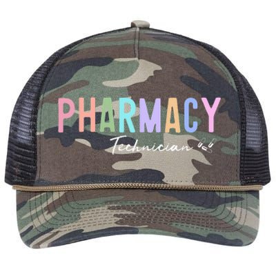 Pharmacy Technician Certified Pharm Tech Retro Rope Trucker Hat Cap