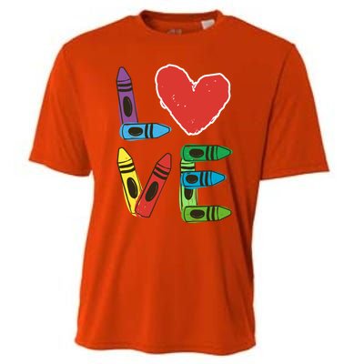 Prek Teacher Cute Gift Preschool Valentines Day Love Gift Cooling Performance Crew T-Shirt