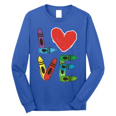 Prek Teacher Cute Gift Preschool Valentines Day Love Gift Long Sleeve Shirt