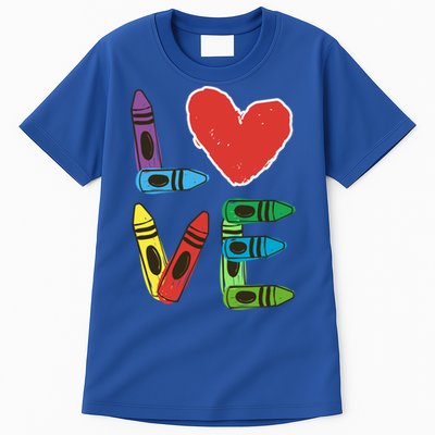 Prek Teacher Cute Gift Preschool Valentines Day Love Gift Tall T-Shirt